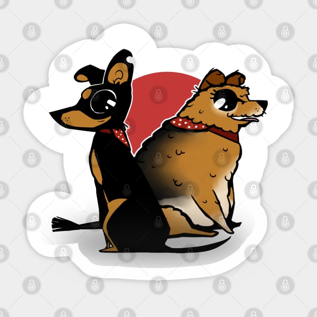 Cute Dogs Sticker by Biscuit